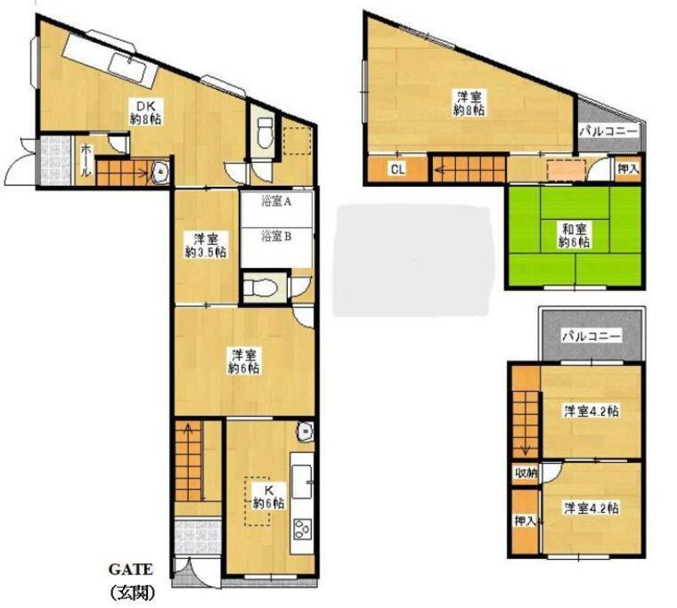 F House 中崎屋 梅田 Apartman Oszaka Kültér fotó